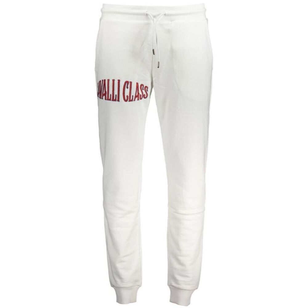 Cavalli Class Bianco Cotton Men's Men's Sweatpant
